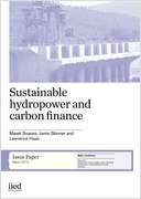 Sustainable hydropower and carbon finance